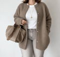 Susan | Textured Cashmere Cardigan