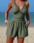 Women's Tankini Flattering - Green