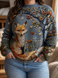 Fennimore | Embroidered Fox Turtleneck