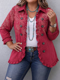 Anouk | Vintage Paisley Print Ruffled Jacket