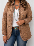 Vyclara | Vintage Bohemian Floral Print Ruffled Jacket
